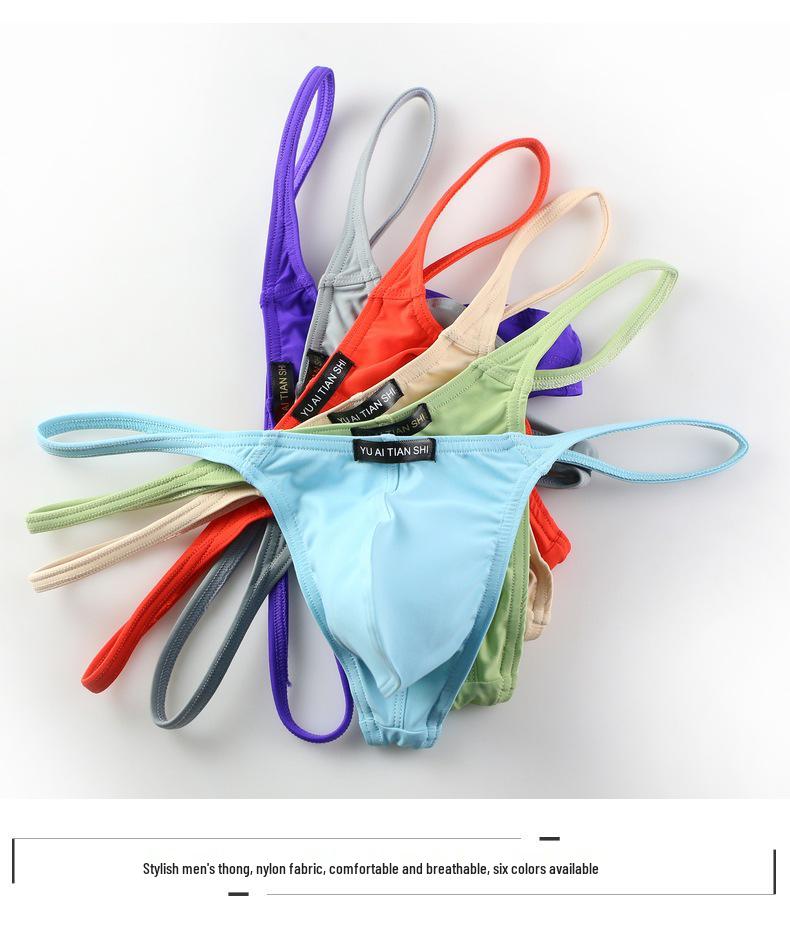 Herre Nylon Sexy Lav midje Tanga – Plussstørrelse tilgjengelig