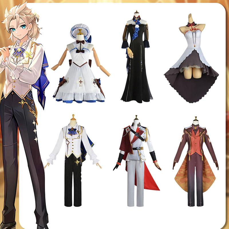 Impact Zhongli Genshin Tartaglia Albedo Ganyu Cosplay Costume Music Concerts