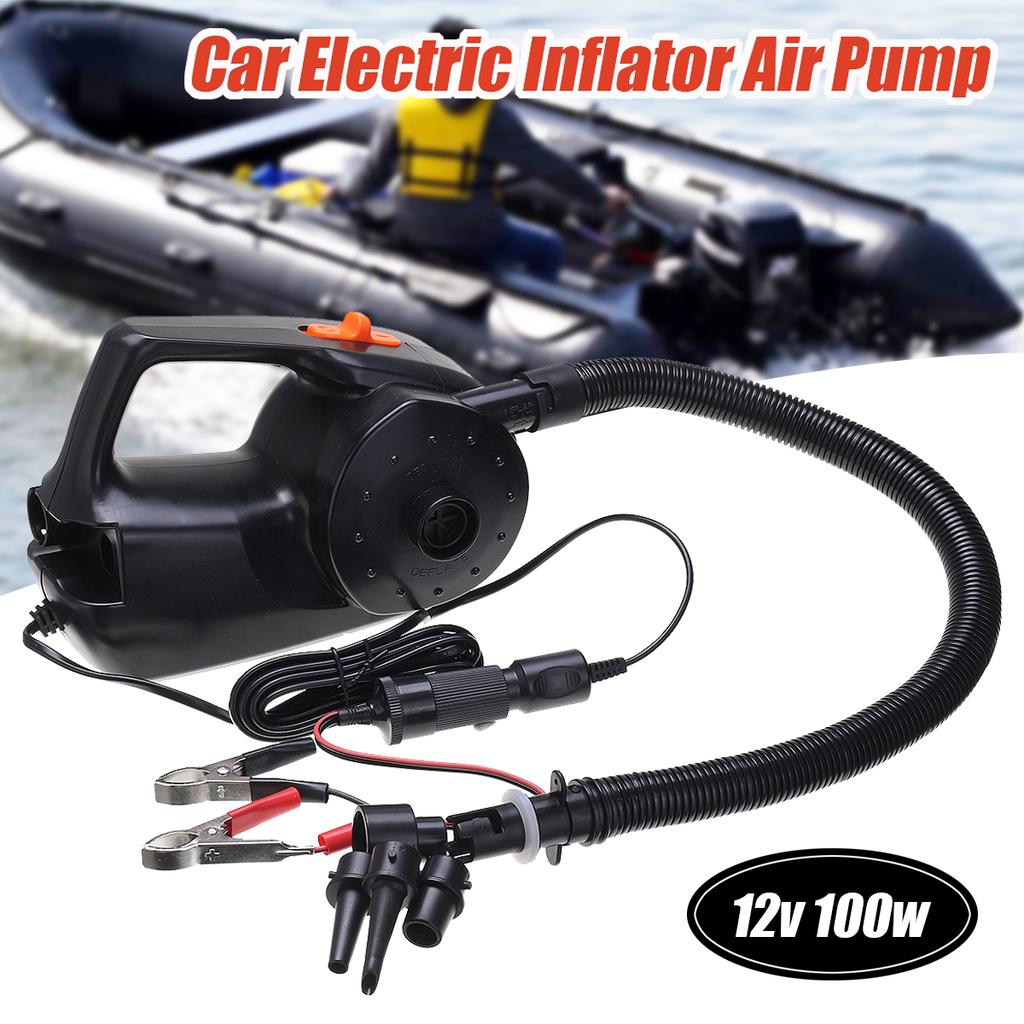 Kayak Teknesi SUP için 1 set 12V 100W Elektrikli Hava Pompası uygun fiyatlı satın alın fiyat