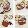 Halbrunde Tasche Damen Neuer Trend Mode Retro Umhängetasche Koreanische Version Damentasche Satteltasche Breiter Schultergurt Schultertasche