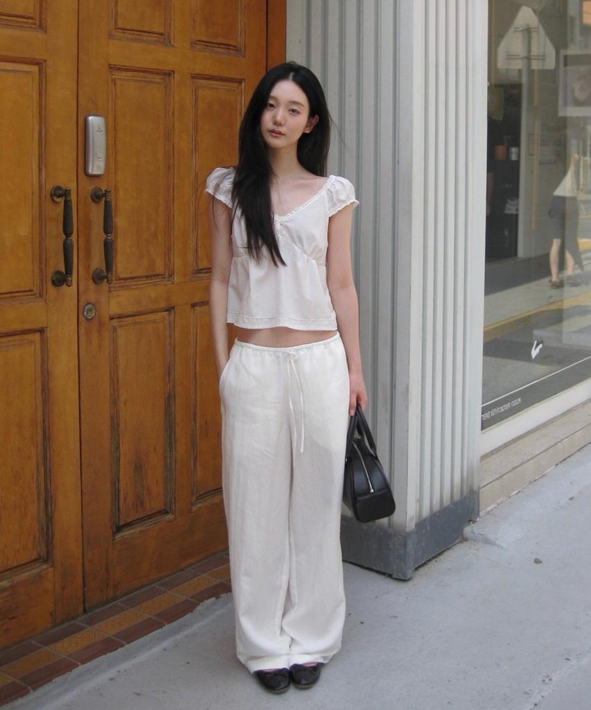 Deonseuteu Summer String Pants_Udpa6B221_Ivory