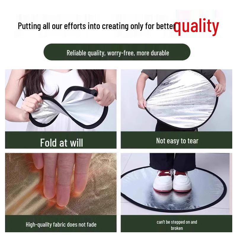 Foldable Reflective Fill Light Board for Selfies & Outdoor Use