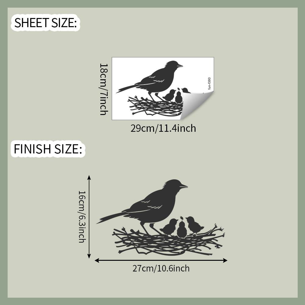 

Гнездо Птицы Маленькая Птичка Спальня Гостиная Балкон Окно Дом Украшение Фона Наклейки на Стену