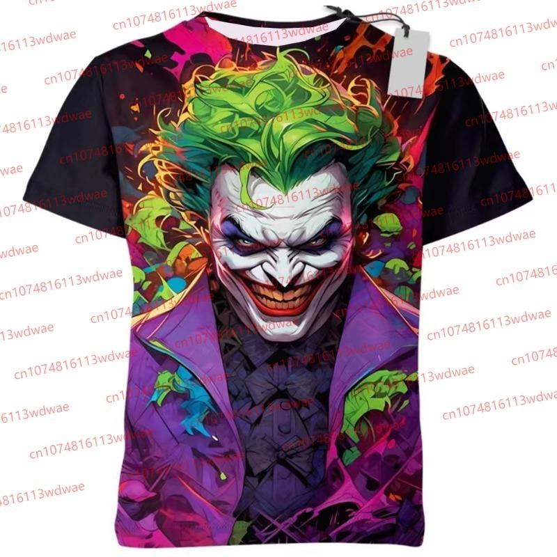New Fashion Men/Women Kids Short Sleeve T shirt 3D Printed Joker Pattern T-shirt Street wear Unisex Novelty Fashion Top 100-6XL