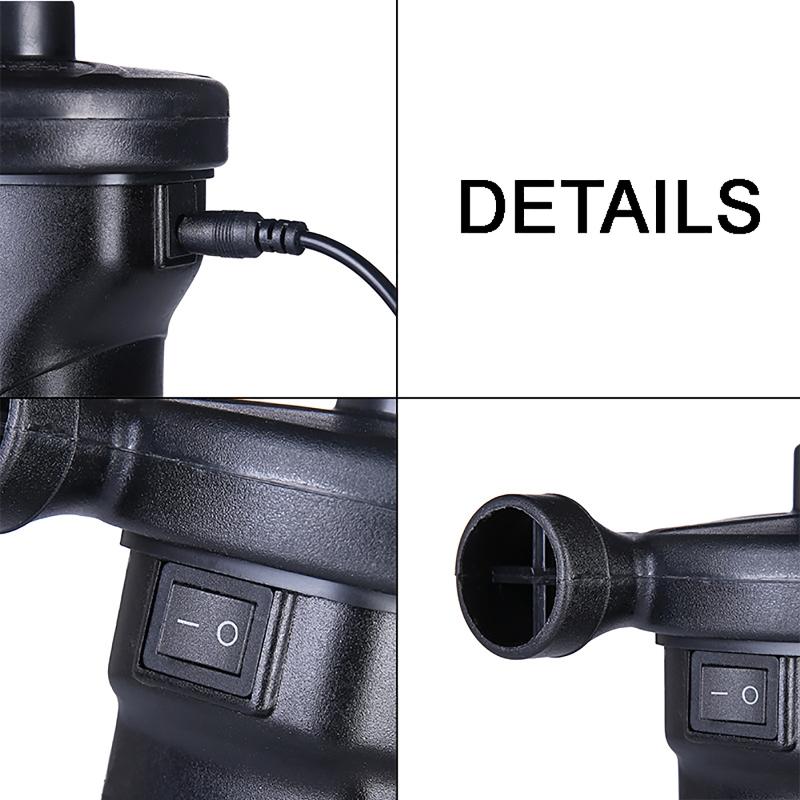 110/220V 50W Electric Storage Air Pump 3 Air Nozzles Mini Rechargeable Air Pump Tire Bicycle Motorcycle Pump (EU/US