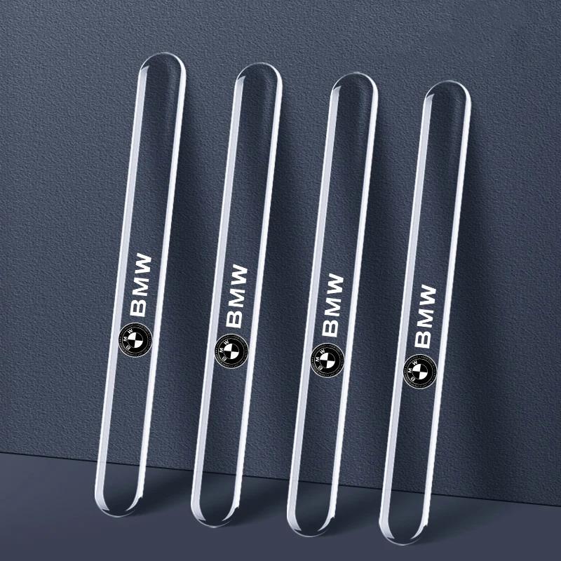 4PCS Car Door Anti-collision Protector Bumper Strip Sticker For BMW E90 E60 E46 E93 F20 F21 F30 F31 F32 F33 F34 F15 F10 F01 F11
