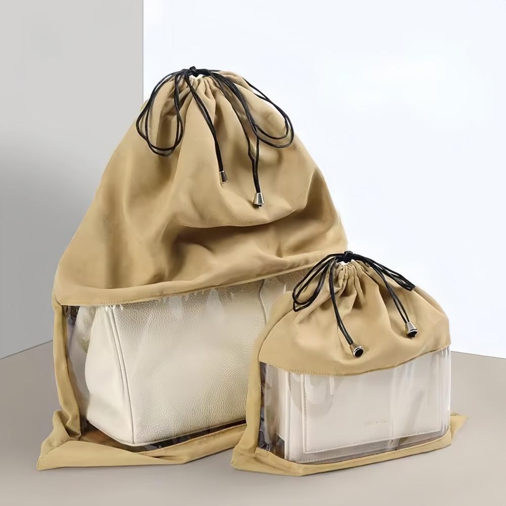 1PC Dustproof Bag, Transparent, Breathable, Moisture-proof, Fully Enclosed Luxury Drawstring Drawstring Storage Bag