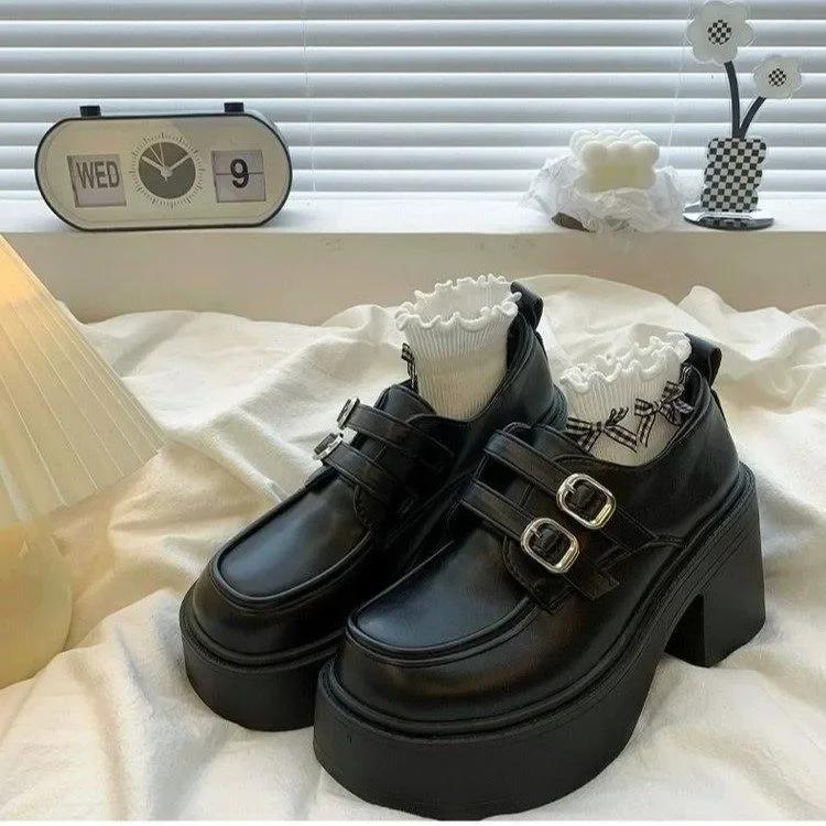 

Fashion Women s Shoes 2025 Mary Janes Women s High Heel Platform Dress Pumps Women Bow Tie Buckle Strap High Heel Shoes Ladies Zapatos 40