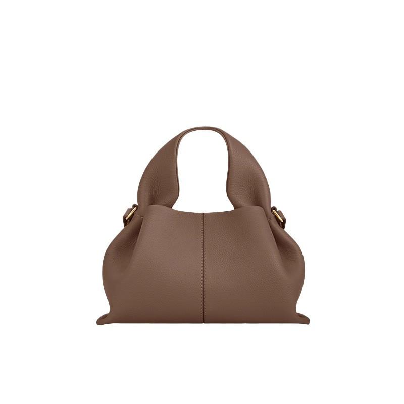 Kožená crossbody taška ve tvaru mraku Malá střední velikost Šetrná k veganům Pravá hovězí kůže Ramenní Dámská Denní použití