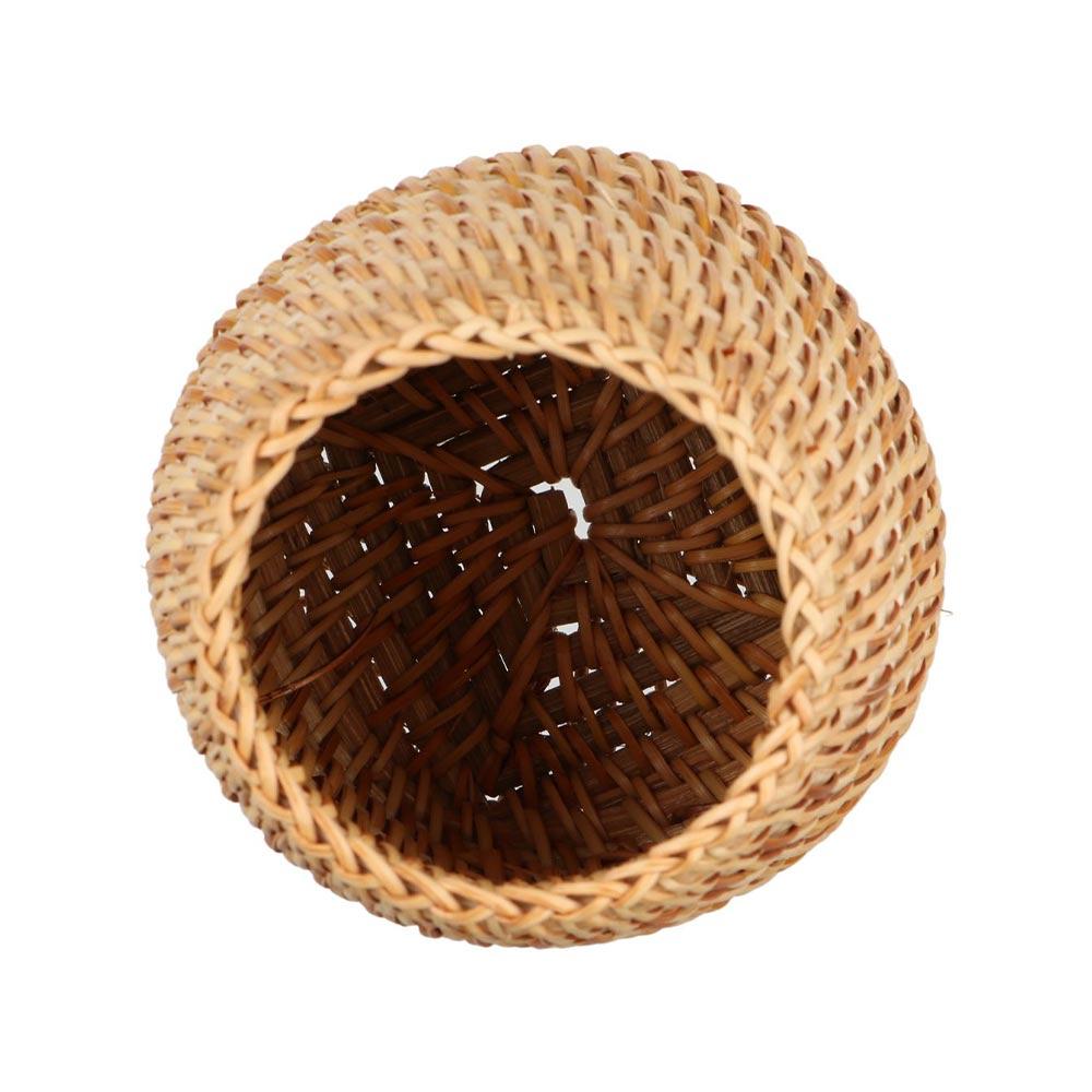 Cosmetic Holder Hand Woven Pen Holder Stationery Storage Desktop Organizer Home Office