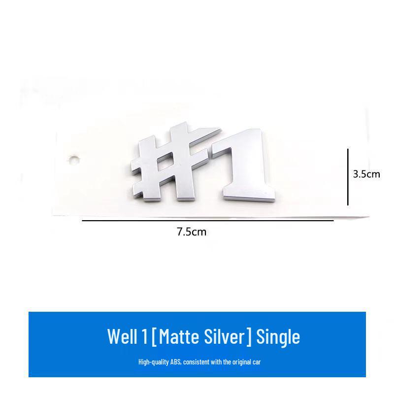 Compatible with Mercedes Smart Front & Rear Emblems, 'Smart Little Elf' Letter Stickers, Modified Car Tail Number Decals