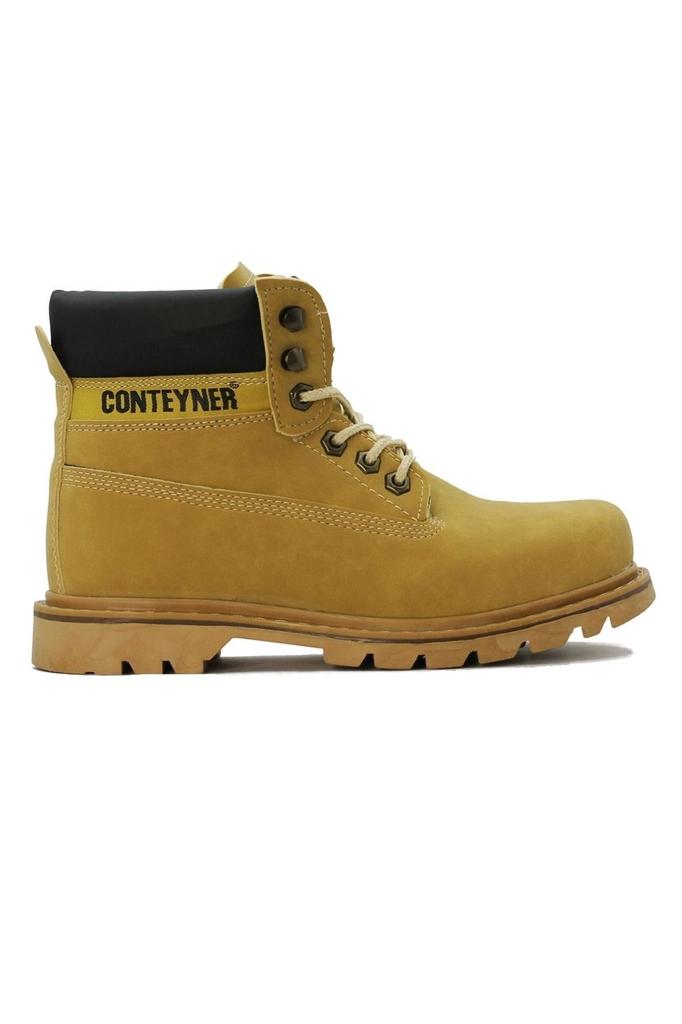 Men's Fashion Flat Heeled Booties Ctr Unisex Black Winter Outdoor Boots Shoes