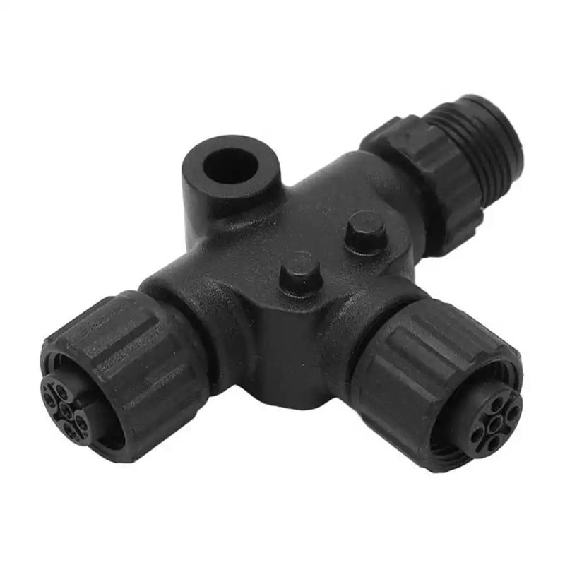 

A95I-T-Type Adapter Distributor Waterproof NMEA 2000 (N2k) (Tee) T-Connector For Garmin Lowrance Simrad чорний