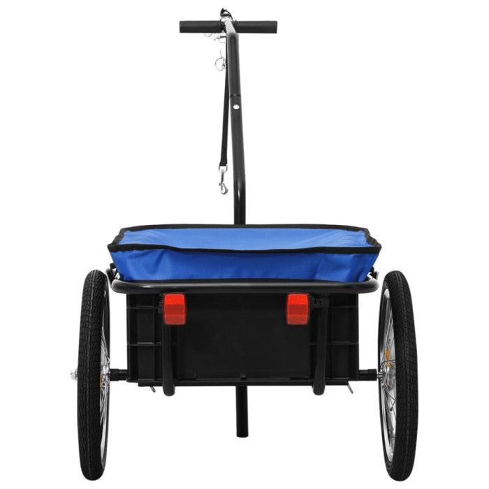 VidaXL Remorque de Vélo Chariot à Main, Chariot de Transport, Remorque de Bicyclette, Remorque à Bagages Jardin Extérieur, 91772