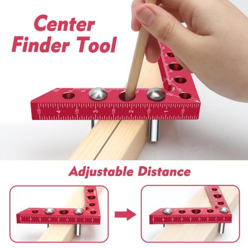 90 Degree Right Angle Clamp, Corner Clamp, Positioning Square Clamp, Edge Marking Center Finder, Precision Machinist Measuring Square, Woodworking Too