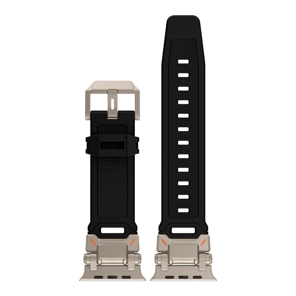 

Силікон+титановий ремінець для APPLE Watch Ultra 2 49 мм 41 мм 45 мм 40 мм 41 мм спортивна гумка для iWatch 9 8 7 6 For Ultra 2 49mm
