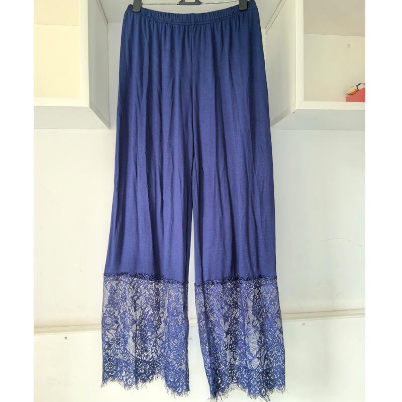 Women's Winter Velvet Lace Qipao Hanfu Pants: Breathable, Anti-Exposure Base Layer Pajamas