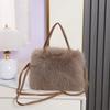 Weiche Flauschige Umhängetasche für Damen - Herbst Winter Schulterhandtasche