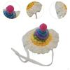 Adjustable Hat for Small Animals, Knitted Headgear Hamsters And Rodents
