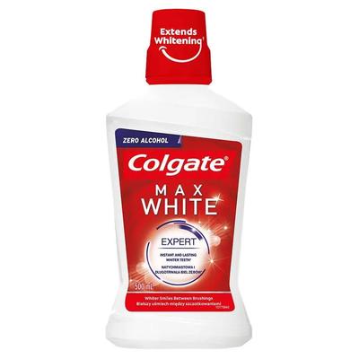 Mouthwash, Colgate, Max White, Whiter Teeth, Intensive Teeth Whitening Effect, Alcohol Free, 500Ml
