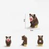 Open Mouth Sitting On The Bench Yellow Duck Elephant Panda Rhinoceros Animal Fridge Magnet Fridge Decoration Creative Gift