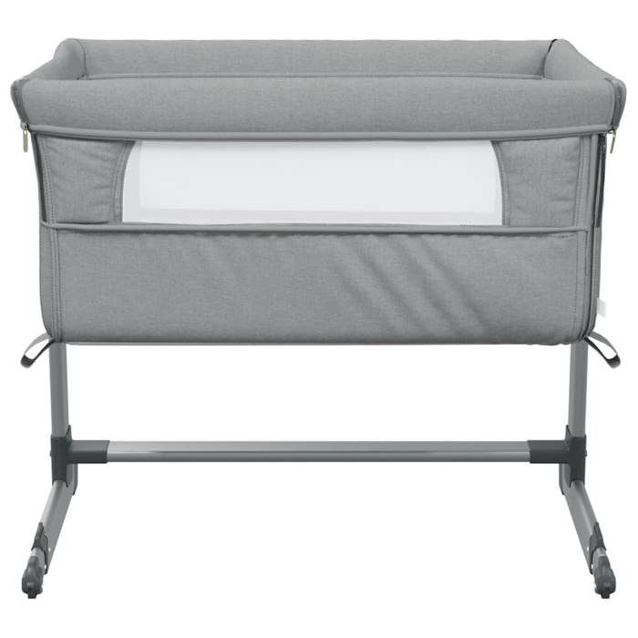 VidaXL Lit pour Bébé avec Matelas, Berceau Cododo avec Hauteur Réglable, Lit d'Enfant, Lit d'Appoint Chambre à Coucher, 10295