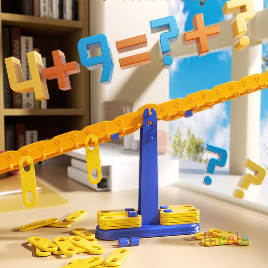 Activating Toys Math Toy Balance Scale Montessori Educational Number Learning Game Counting Weighing Puzzle Stem Teaching Aid For Kids Gift