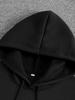 Trendy Men's Autumn-Winter Fashion Printed Fleece Hooded Sweatshirt - Versatile, Sporty, Casual, Loose-Fitting Hooded T-shirt
