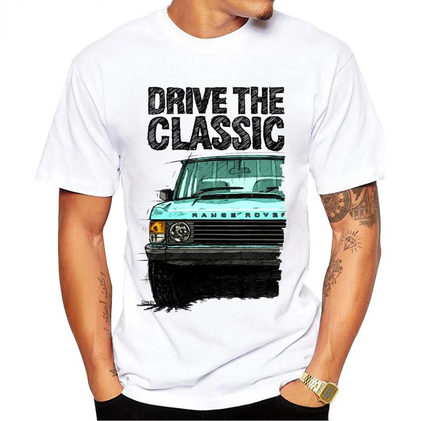 2025 new model Mens Short Sleeve TShirt Classic OffRoad Racing Shirt Car Design Harajuku White Casual Summer Casual Fashion T