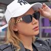 New Fashion Cat Eye Sunglasses Women Vintage UV400 Protection Golden Frame Designer Glasses Black Sun Glasses Female Eyewear