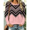 Fashion Women's Crew Neck Long Sleeve 3D Casual Color Printing Casual Short Sleeve Crew Neck T-Shirt
