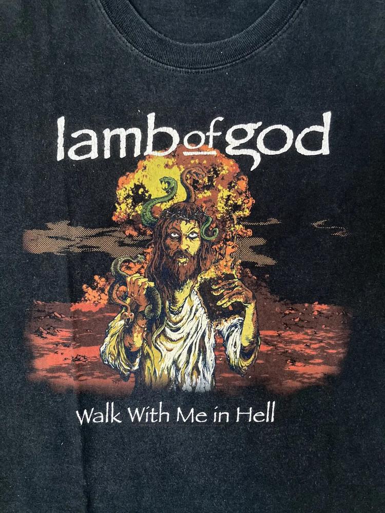 Vintage Lamb Of God Walk With Me In Hell Shirt Unisex Concert S to 5XL EL627 Unisex T-Shirt S