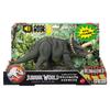 Mattel Jurassic World Sound Real Triceratops Kinderfigur Dinosaurier Alter JLD29 & Spielzeug, Ca.. 35cm, 4+, Grün,