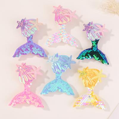 2pcs Cute Children's Hair Clip Headwear New Mermaid Sequins Clips Hair Accessories Summer Girl Clip Baby Kids Hair Accessories
