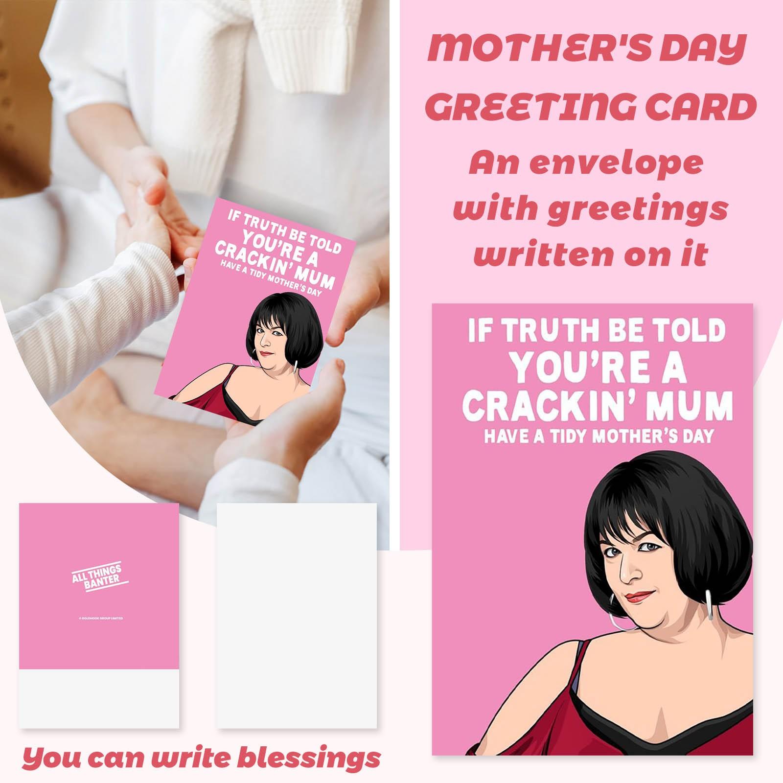 

Funny Mother s Day Card With Envelope - From Mom s Favorite Child One Size