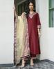 Women Designer Party Wear Silk Blend Salwar Suit Indian Bollywood Top Tunic Kurta Pant Dupatta