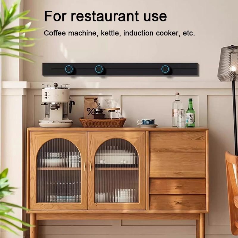 Home Appliances Wall Mounted Socket Universal USB Fast Charging Adapter Waterproof Movable Power Track Socket