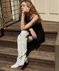 Moodnight Esther-L Span Long Boots - 5 Colors 5.5Cm Stretch Knee-High Long Boots (Type A)