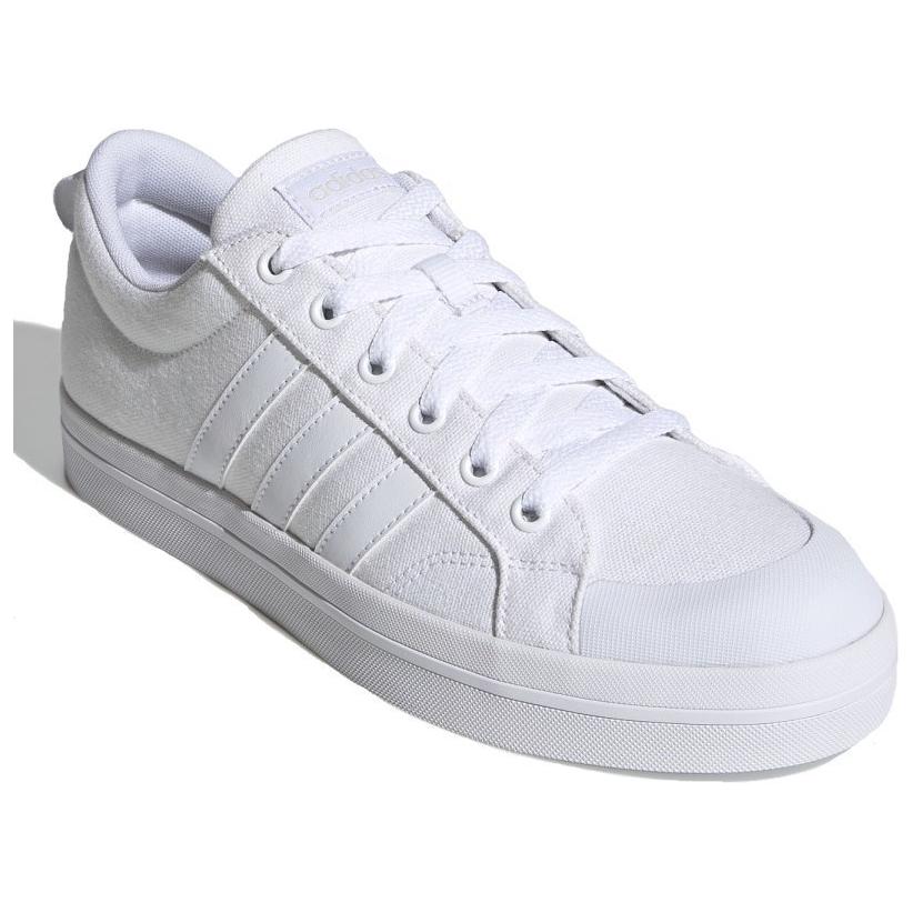 Adidas Bravada Comfortable Versatile Slip-Resistant Durable Low-Top Canvas Shoes Men Sneakers White FV8-090