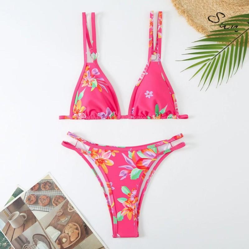 Swimwear Sexy Backpack Three-point Bikini Swimsuit Women L