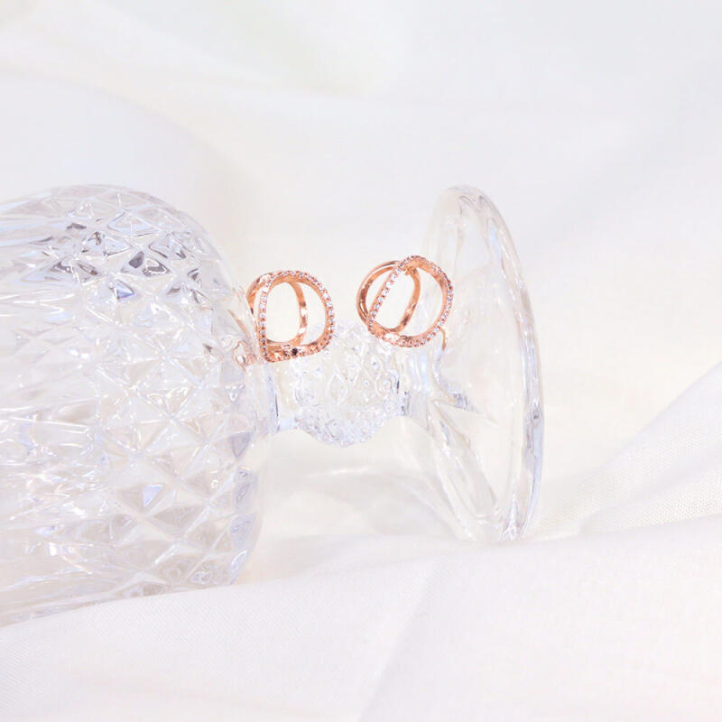 14K Gold Pin Oha One-Touch Earrings