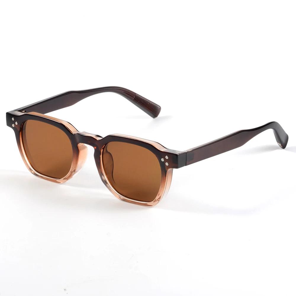  Square Rivets Sunglasses for Women Men Vintage Trend Trending Sun Glasses Ladies Beach Shades Male Female UV Protection