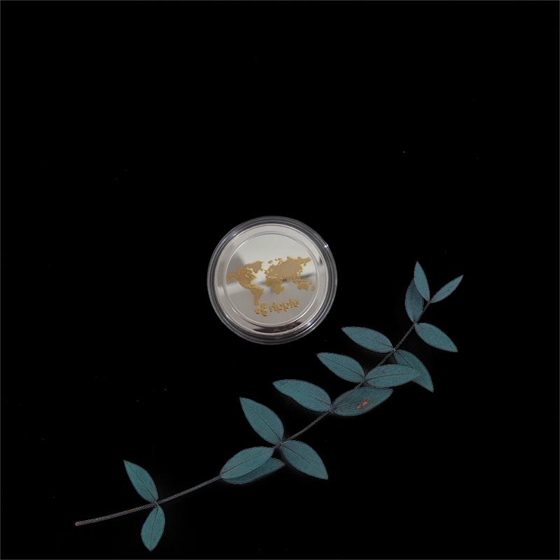 1 Pcs Plated Ripple Coin Xrp Crypto Commemorative Ripple Xrp Collectors Coin