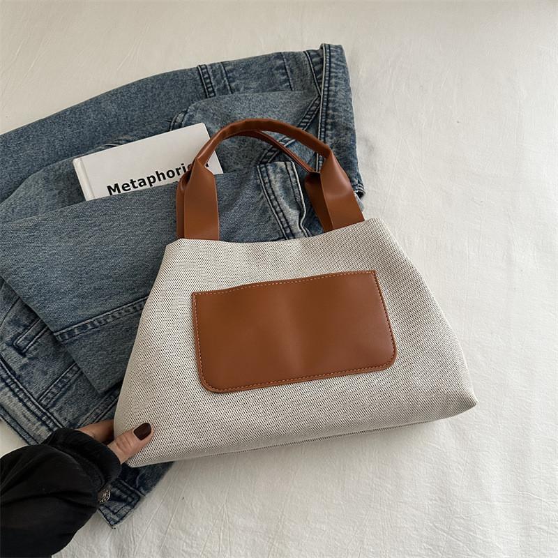 

Модная женская повседневная сумка-ведро на плечо, стильная холщовая сумка-тоут, ручная сумка, черная, желтая, коричневая StyleD