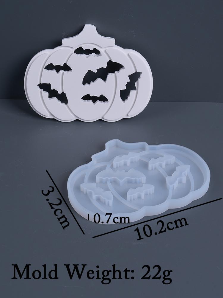 Hollow Atmosphere Light Ornament Silicone Mold DIY Halloween Pumpkin Gypsum Molds Resin Plaster Gift Storage Box Craft Making