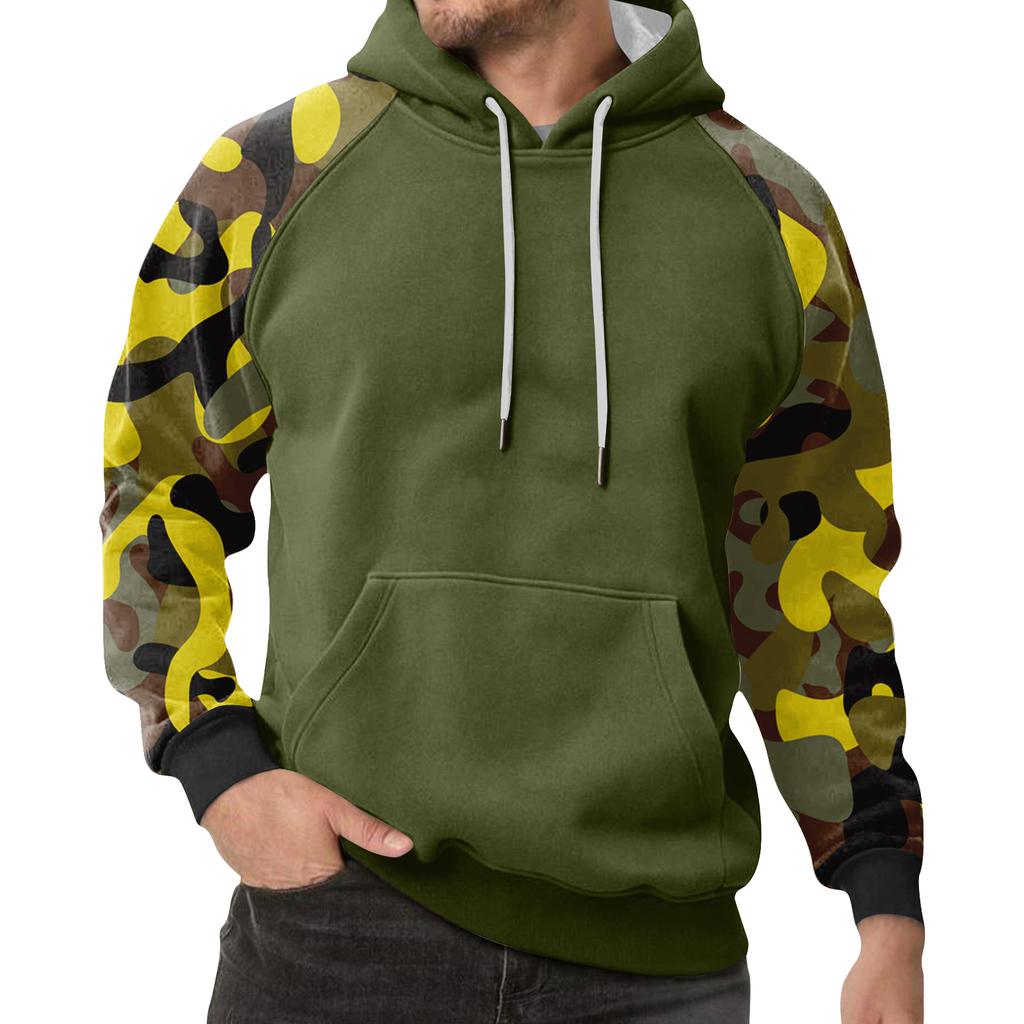 Men's Camouflage Sweatshirt Hoodie Men's Sports Large Size Casual Sweatshirt
