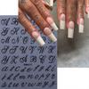 Yousheng English Letter Nail Art Stickers Self-adhesive DIY Alphabet Manicure Decoration Decals Women Nail Accessories for Home