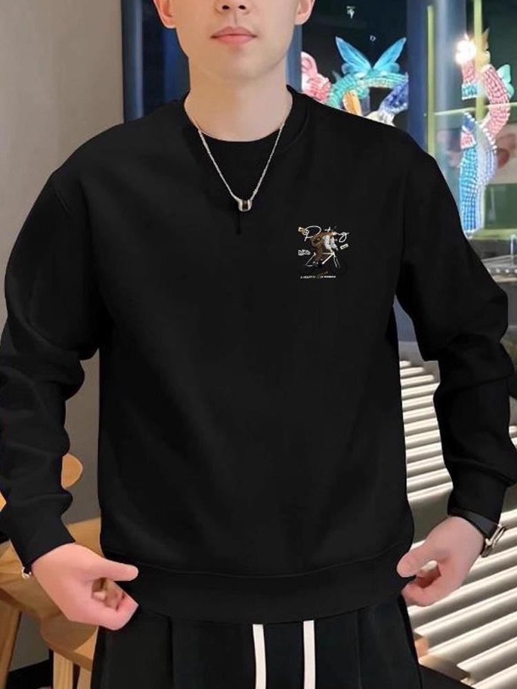 Men's Trendy Autumn/Winter Handsome Printed Heavyweight Hoodie - High-End Casual Fashion Top