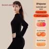 Gujin Women's Seamless Slim-Fit Thermal Underwear Set