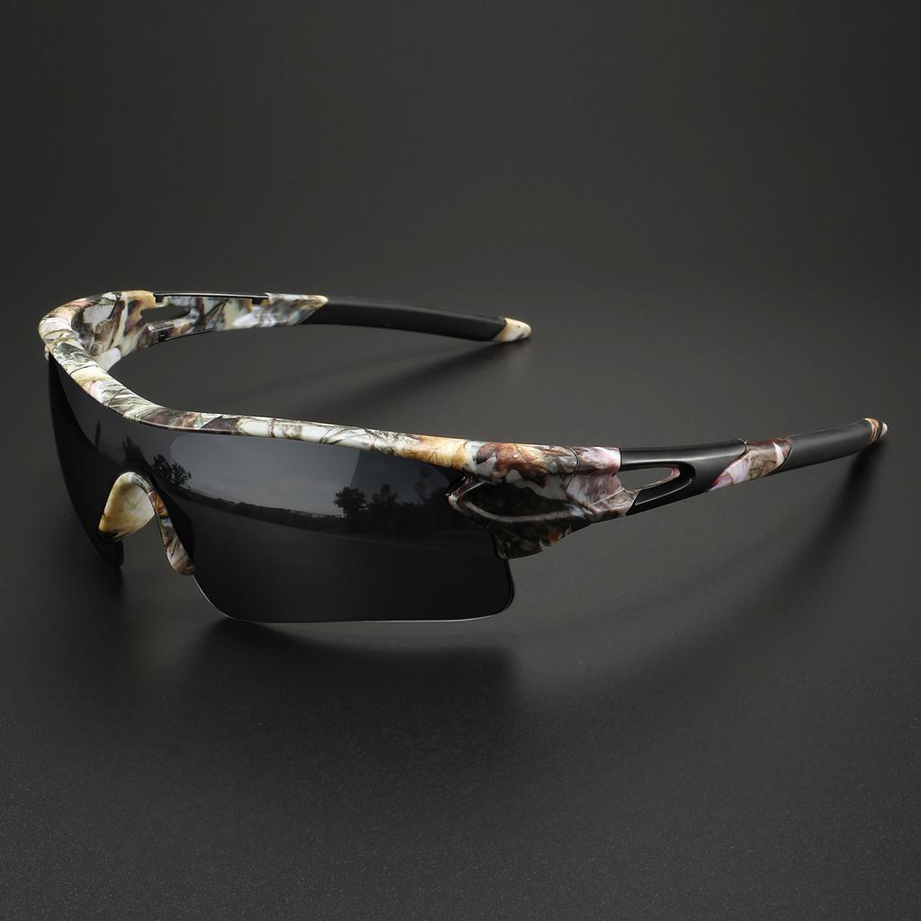 Classic Sports Sunglasses with One-Piece Wraparound UV400 Lens - Unisex Comfort Fit for Cycling, Running, Hiking & Outdoor
